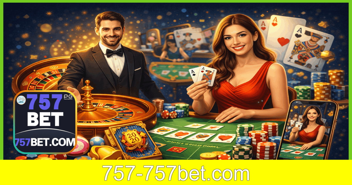 Jogos de cassino ao vivo disponíveis na 757BET